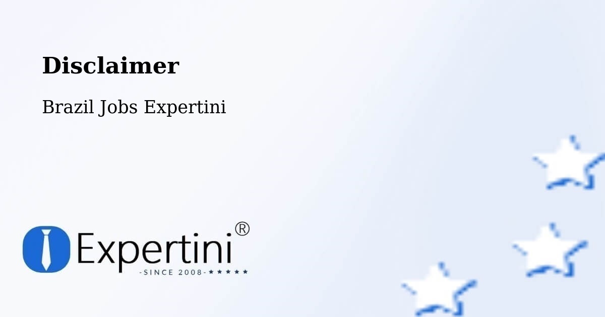 Disclaimer – Macau - Brazil Jobs Expertini