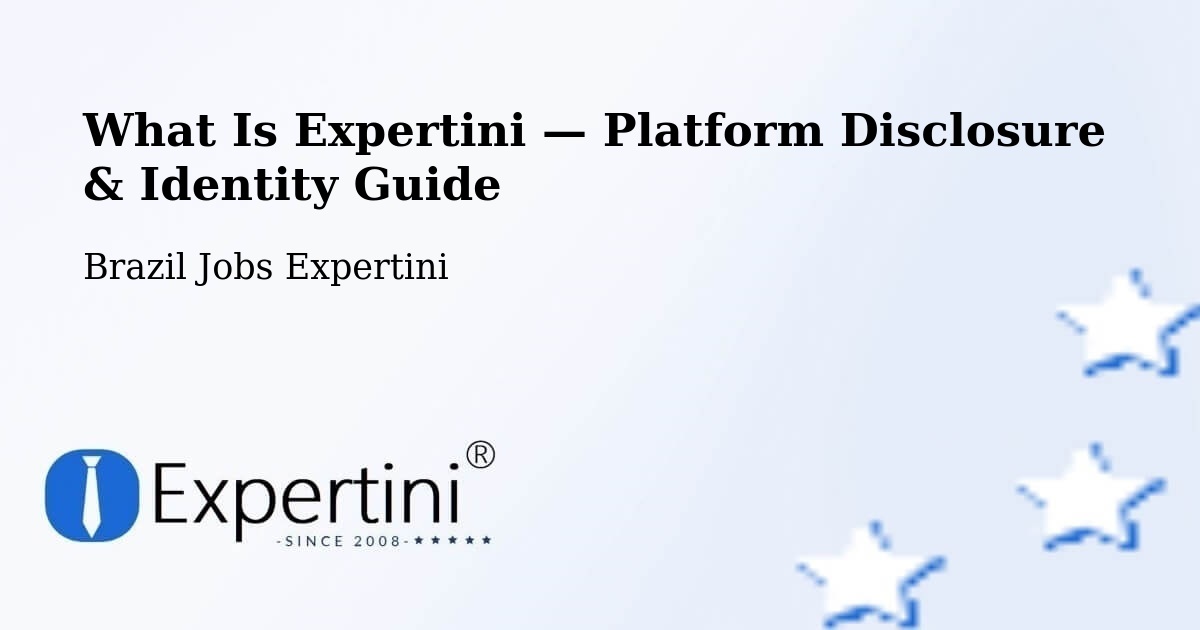 What Is Expertini — Platform Disclosure & Identity Guide – Macau